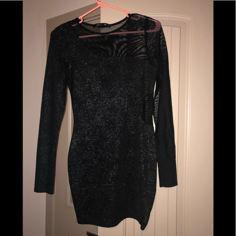 Tight black dress